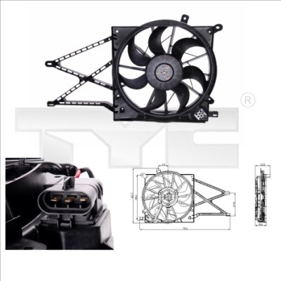 Fan, engine cooling  Art. 8250011