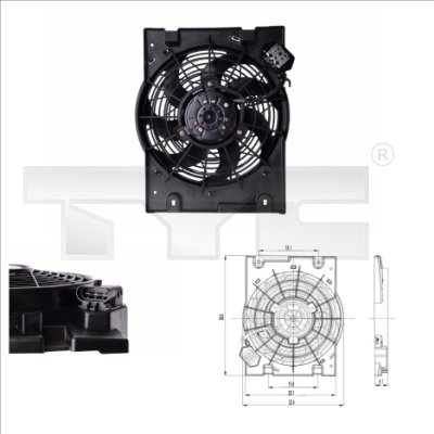 Fan, engine cooling  Art. 8250014