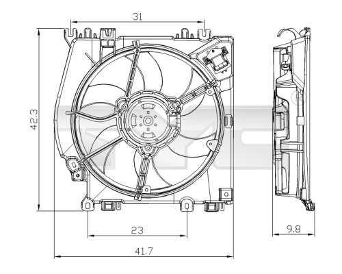 Fan, engine cooling  Art. 8280001