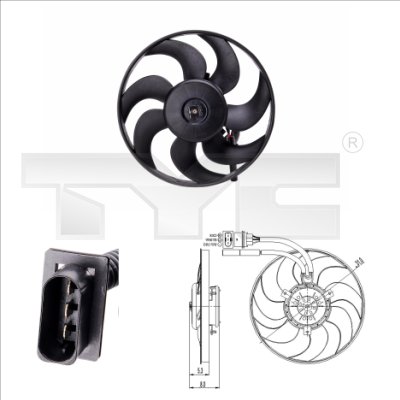 Fan, engine cooling  Art. 8310009