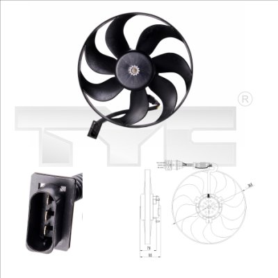 Fan, engine cooling  Art. 8370002