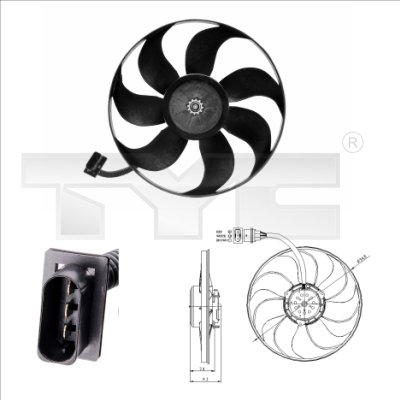 Fan, engine cooling  Art. 8370004