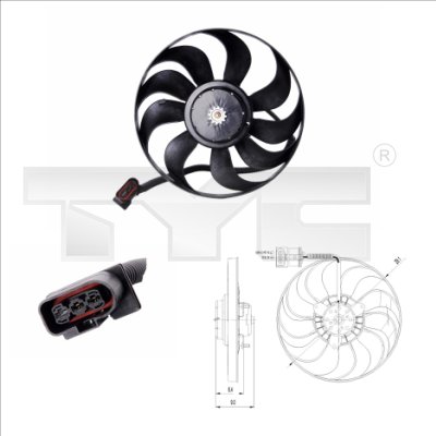 Fan, engine cooling  Art. 8370022