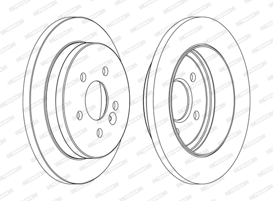 Brake Disc (Rear axle)  Art. DDF1037C