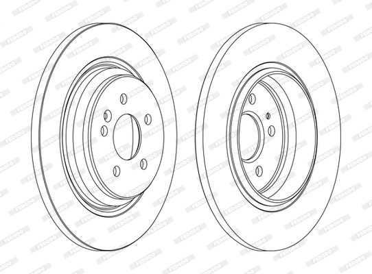 Brake Disc (Rear axle)  Art. DDF1099C