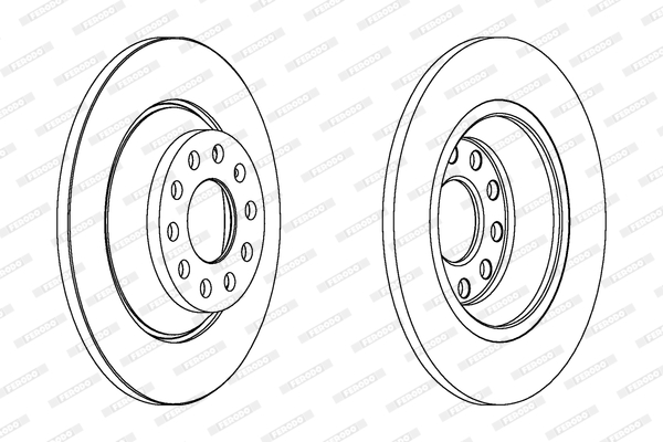 Brake Disc (Rear axle)  Art. DDF1307C