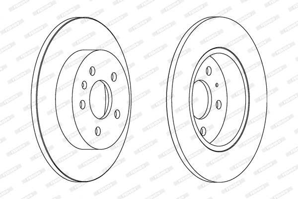 Brake Disc (Rear axle)  Art. DDF1423C