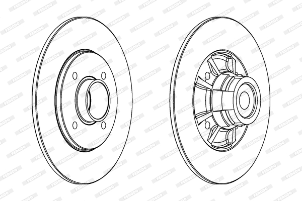 Brake Disc (Rear axle)  Art. DDF15171