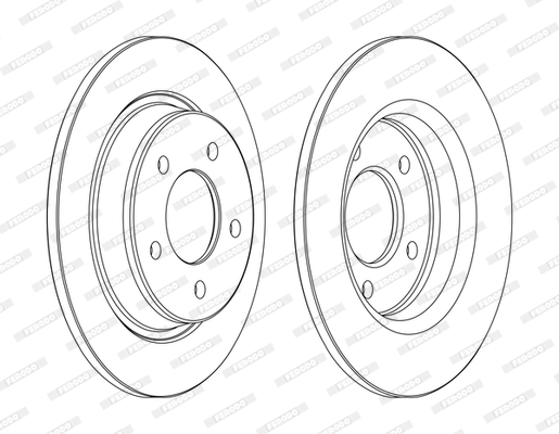 Brake Disc (Rear axle)  Art. DDF1546C