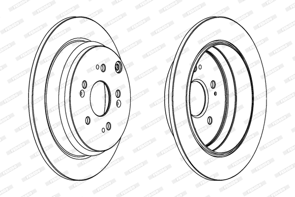 Brake Disc (Rear axle)  Art. DDF1608C