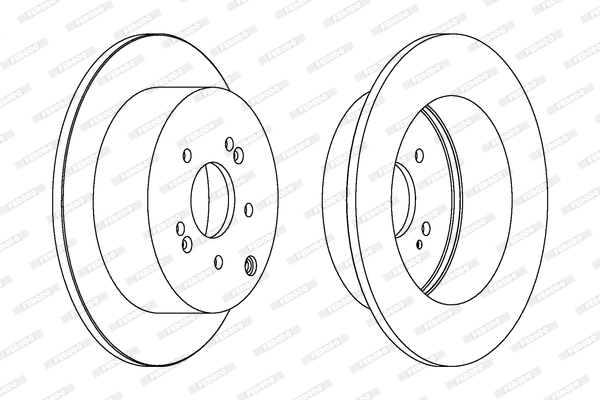 Brake Disc (Rear axle)  Art. DDF1671C