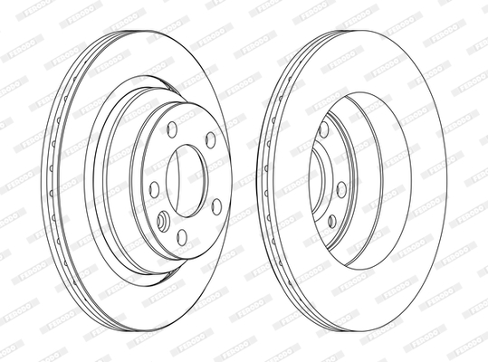 Brake Disc (Rear axle)  Art. DDF1698C