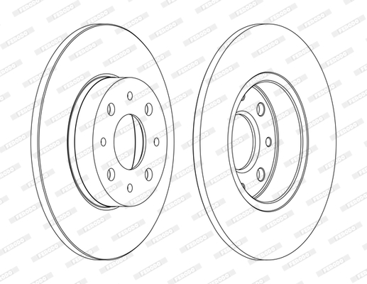 Brake Disc (Rear axle)  Art. DDF1741C