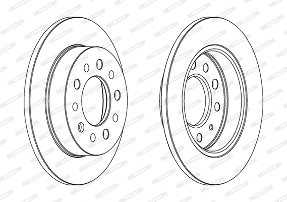 Brake Disc (Rear axle)  Art. DDF1955