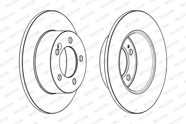 Brake Disc (Rear axle)  Art. DDF1976C