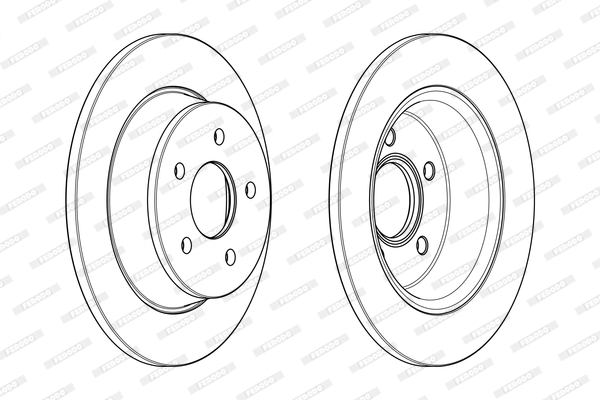 Brake Disc (Rear axle)  Art. DDF2058C