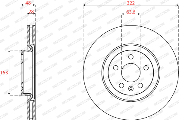 Brake Disc (Front axle)  Art. DDF2693C