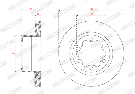 Brake Disc  Art. DDF3106C1