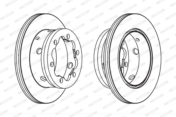 Brake Disc (Rear axle)  Art. FCR191A