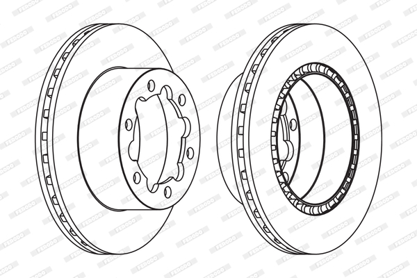 Brake Disc (Rear axle)  Art. FCR312A