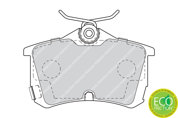 Brake Pad Set, disc brake (Rear axle)  Art. FDB1506