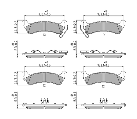 Brake Pad Set, disc brake (Rear axle)  Art. FDB1549