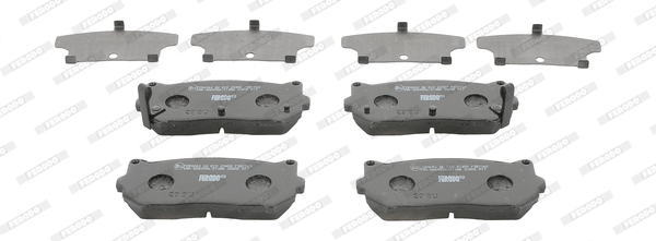 Brake Pad Set, disc brake (Rear axle)  Art. FDB1569