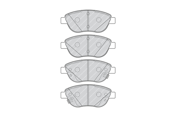 Brake Pad Set, disc brake (Front axle)  Art. FDB4458