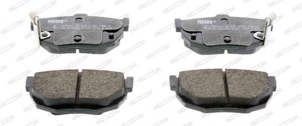 Brake Pad Set, disc brake (Rear axle)  Art. FDB638