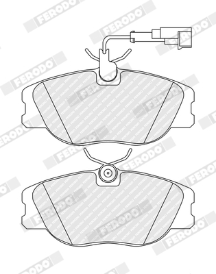 Brake Pad Set, disc brake (Front axle)  Art. FDB994