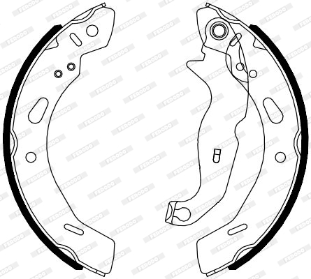 Brake Shoe Set (Rear axle)  Art. FSB4080