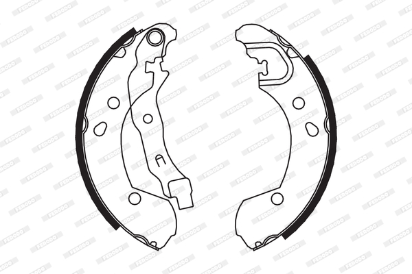 Brake Shoe Set (Rear axle)  Art. FSB649