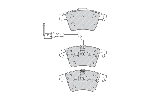 Brake Pad Set, disc brake (Front axle)  Art. FVR1643