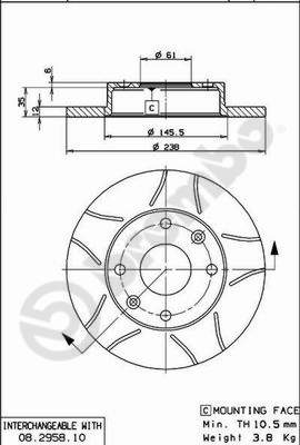 Brake Disc (Front axle)  Art. 08295875