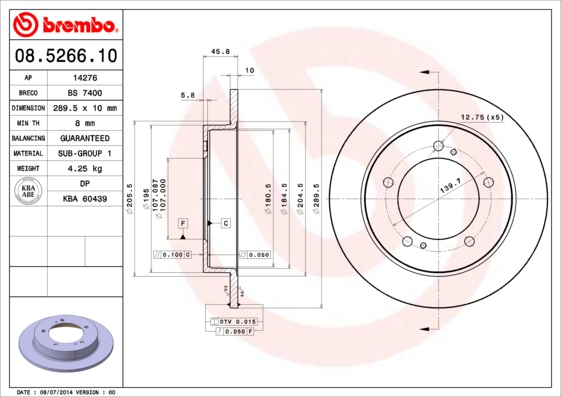 Brake Disc (Front axle)  Art. 08526610