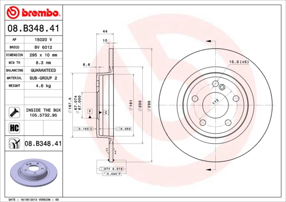 Brake Disc (Front axle)  Art. 08B34841