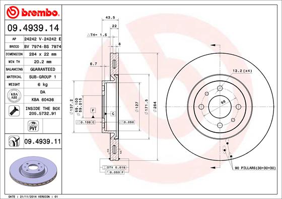 Brake Disc (Front axle)  Art. 09493911