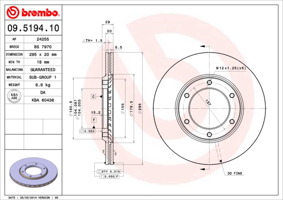 Brake Disc (Front axle)  Art. 09519410