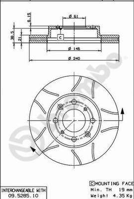 Brake Disc (Front axle)  Art. 09528575