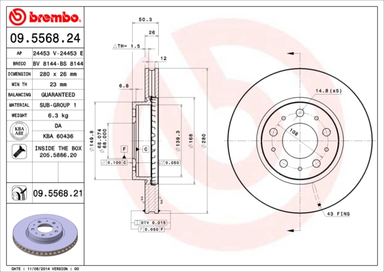 Brake Disc (Front axle)  Art. 09556821