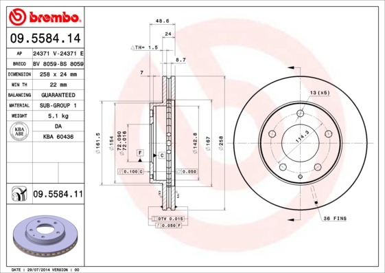 Brake Disc (Front axle)  Art. 09558411