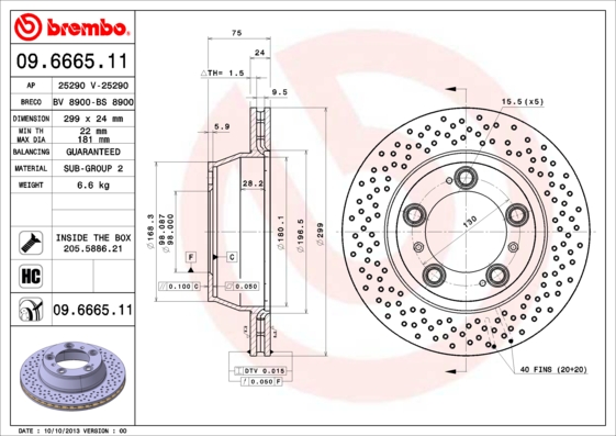 Brake Disc (Rear axle)  Art. 09666511