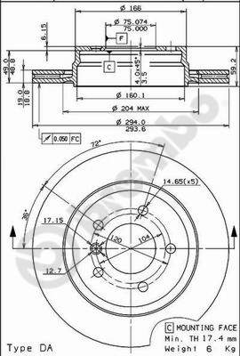 Brake Disc (Front axle)  Art. 09772011