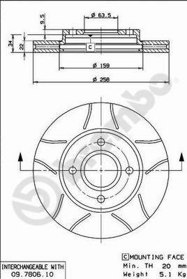 Brake Disc (Front axle)  Art. 09780675