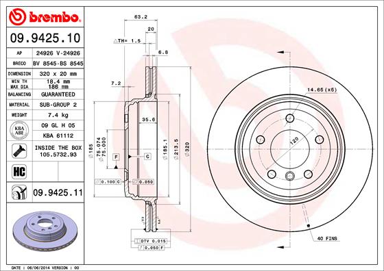 Brake Disc (Rear axle)  Art. 09942511