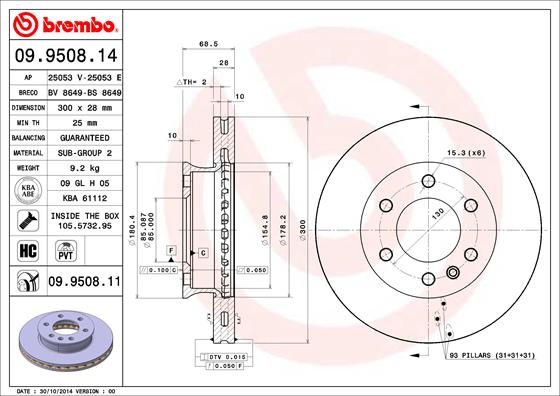 Brake Disc (Front axle)  Art. 09950811