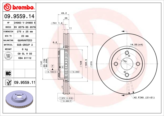 Brake Disc (Front axle)  Art. 09955911