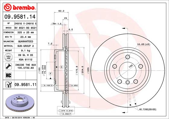 Brake Disc (Front axle)  Art. 09958111