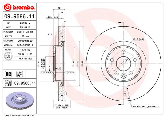 Brake Disc (Front axle)  Art. 09958611