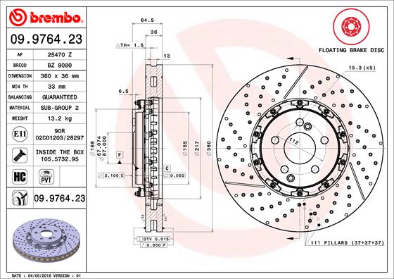 Brake Disc (Front axle)  Art. 09976423